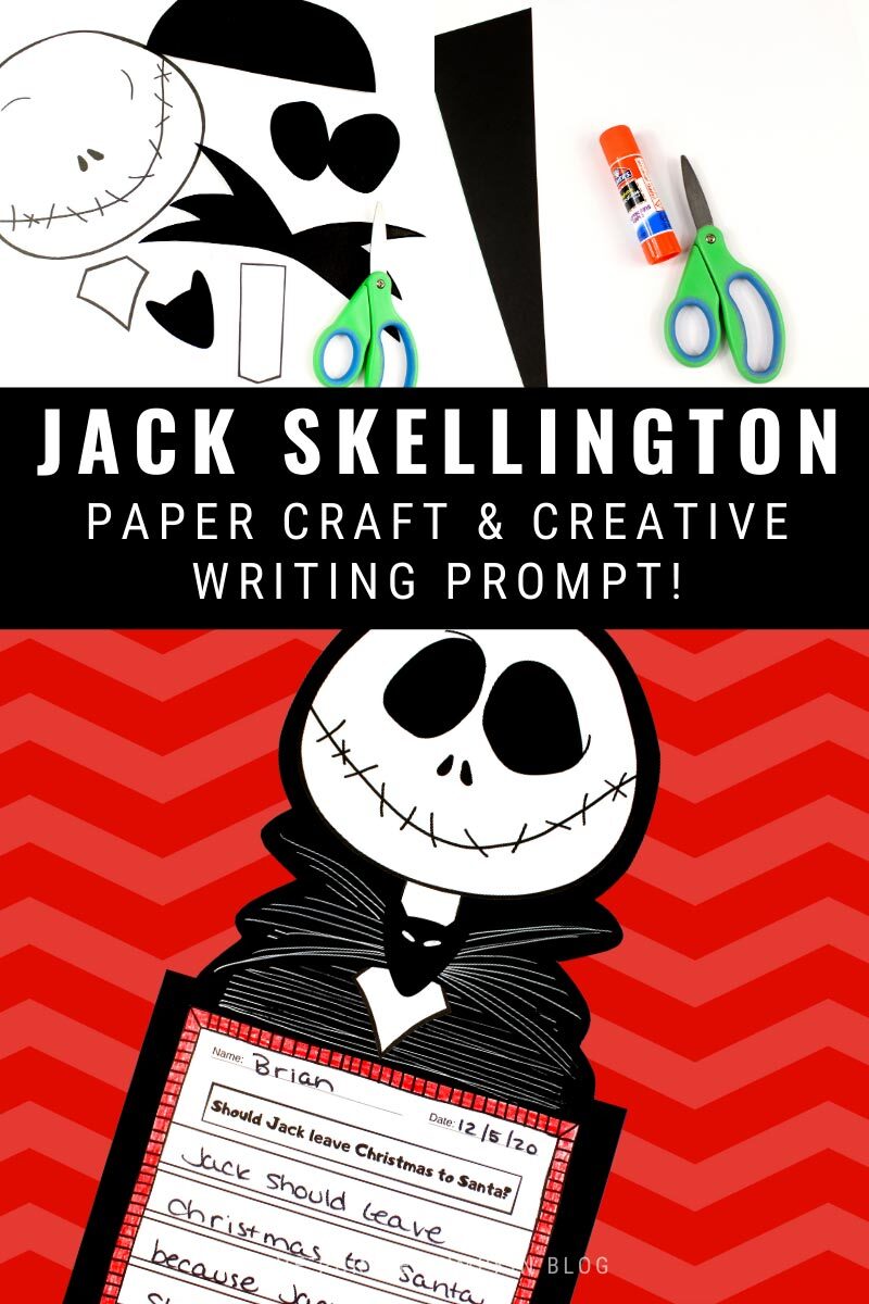 Jack Skellington Paper Craft & Creative Writing Prompt
