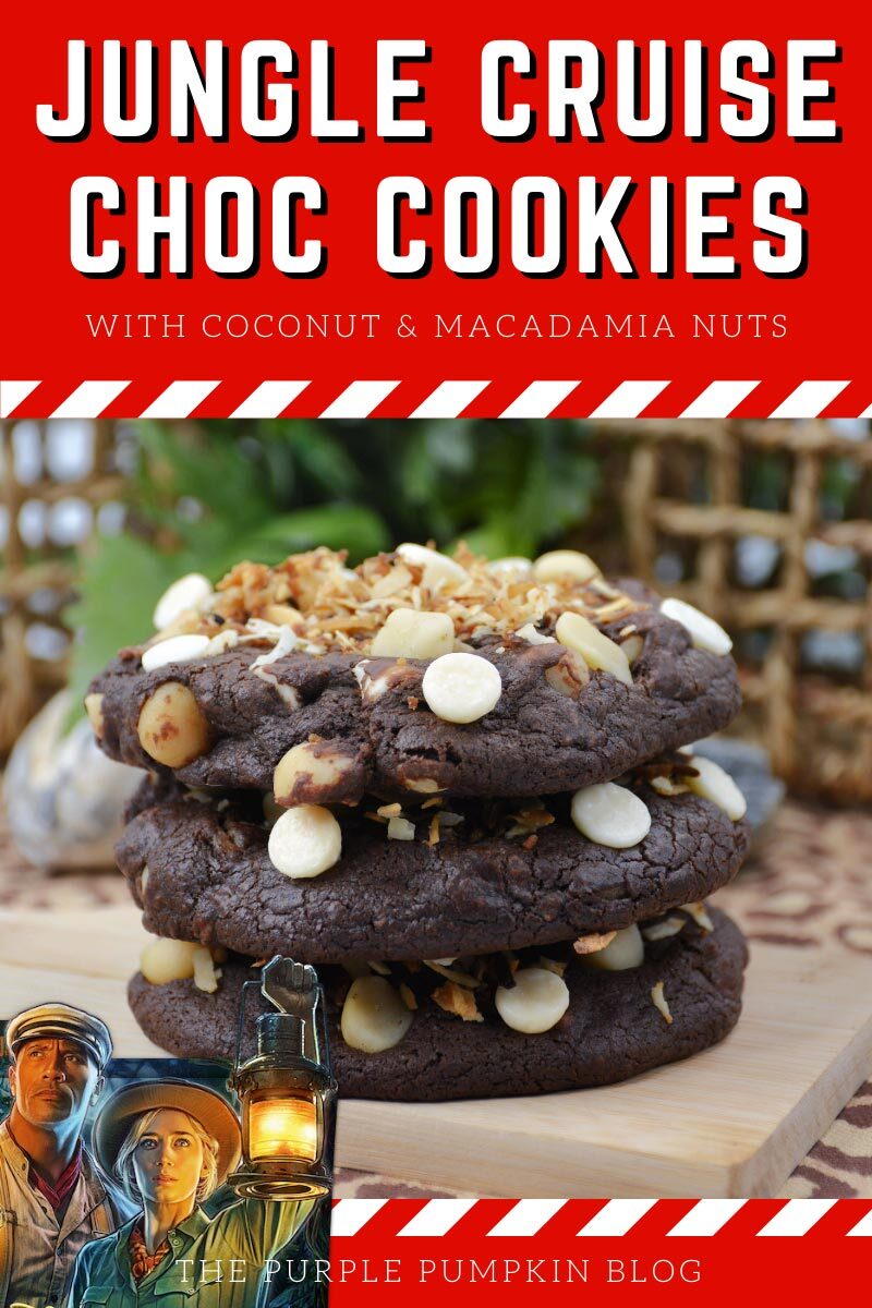 Jungle Cruise Choc Cookies with Coconut & Macadamia Nuts
