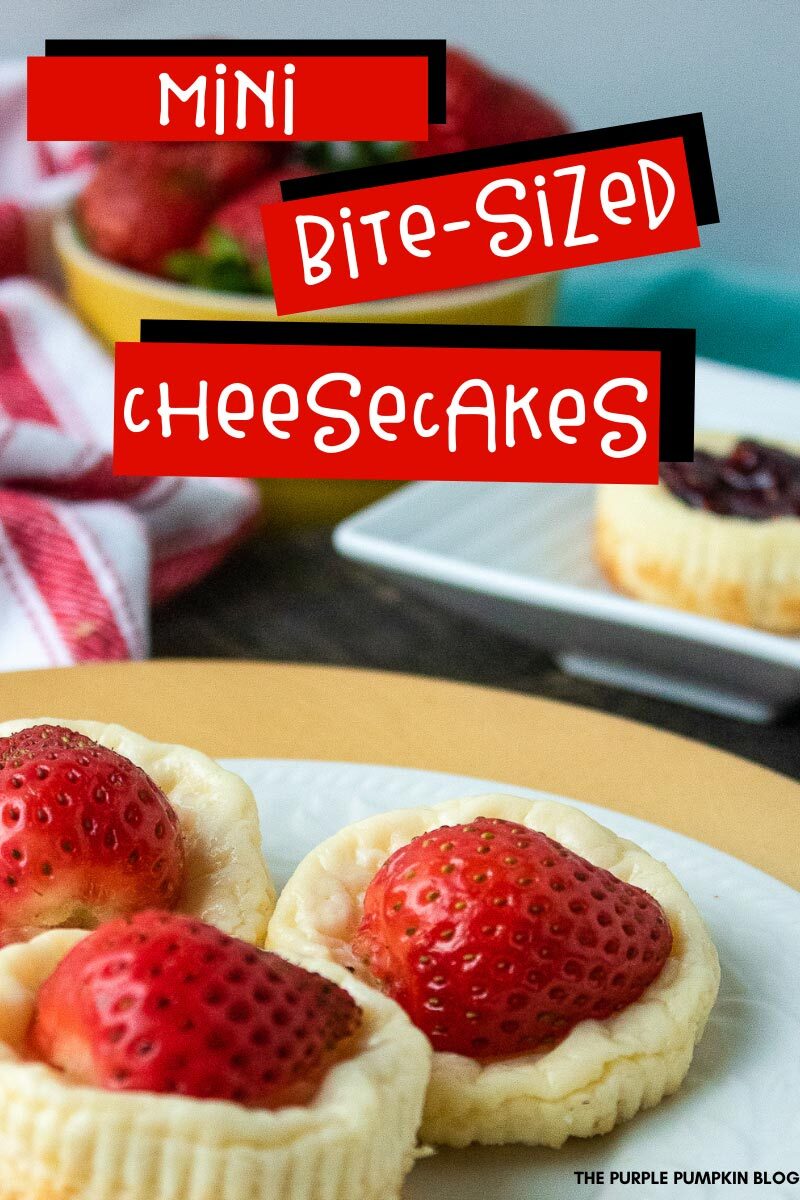 Mini Bite-Sized Cheesecakes