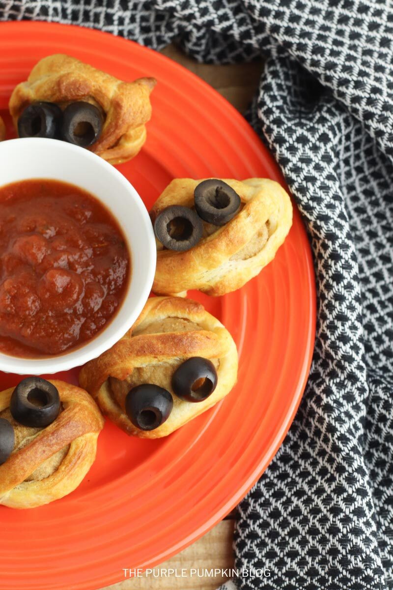 Mummy Meatballs Halloween Appetizer