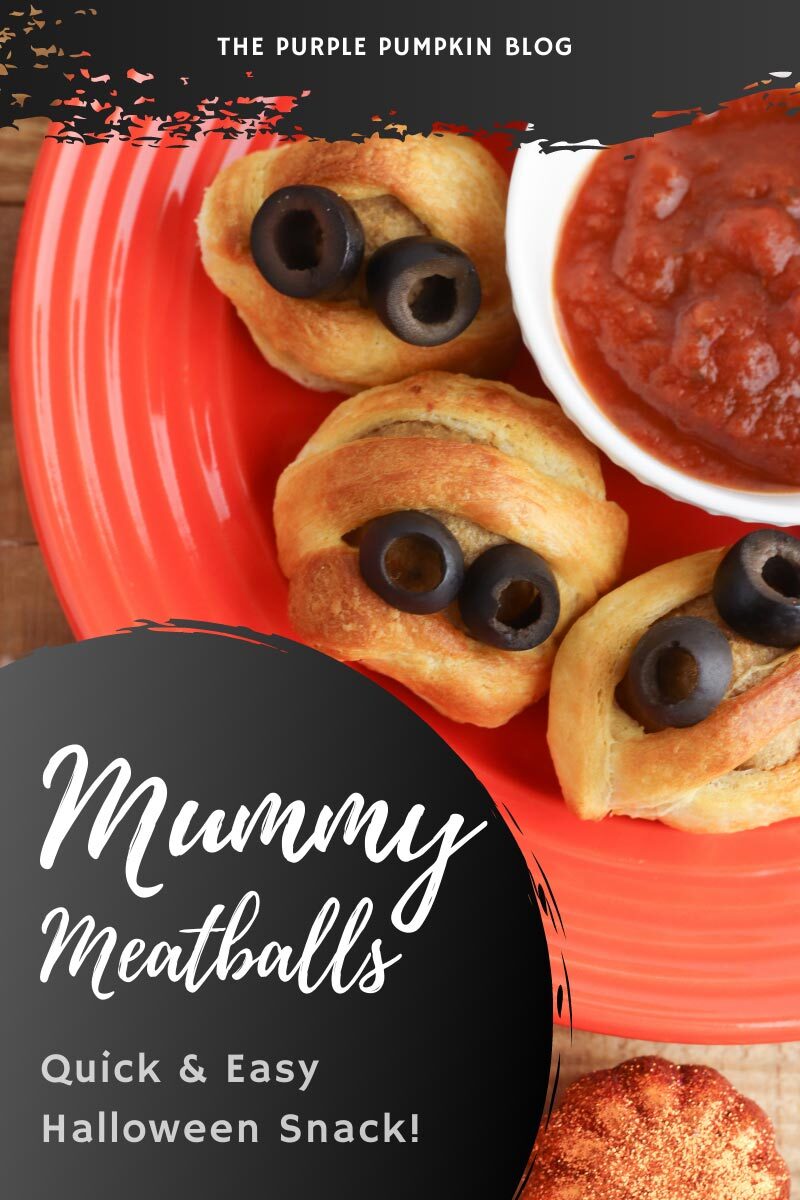 Mummy Meatballs - Quick & Easy Halloween Snack