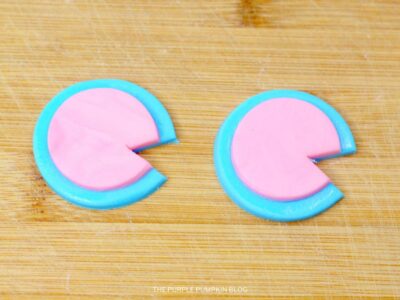 Notch cut from Fondant Circles