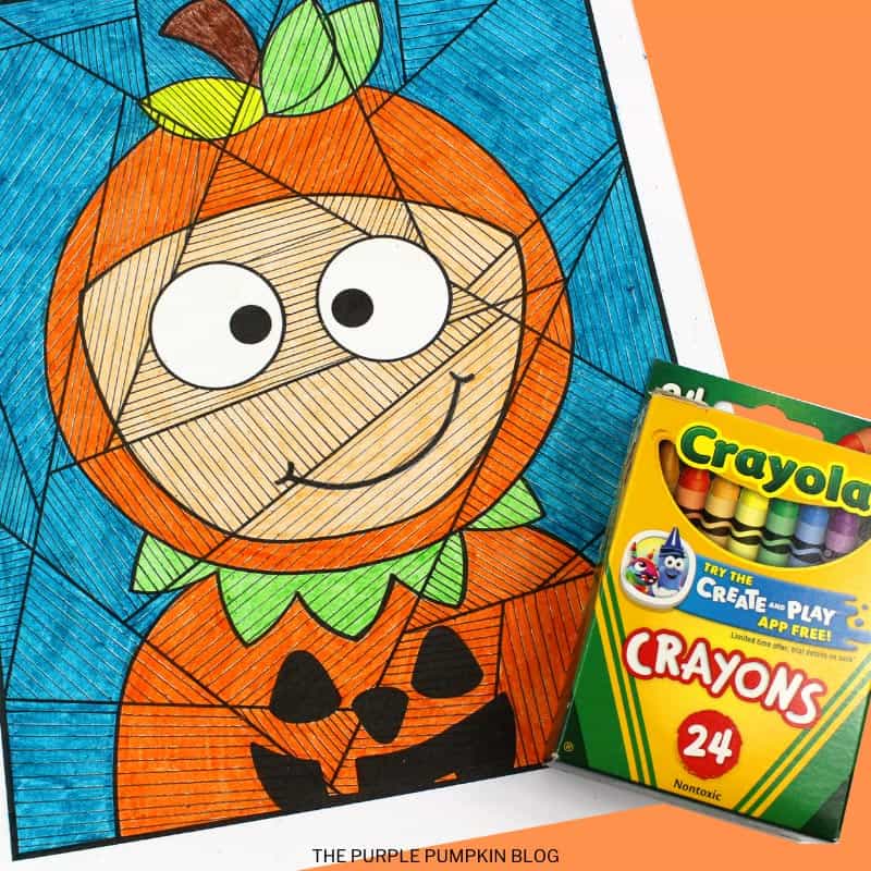 Pumpkin Boy Coloring Page & Line Art Project