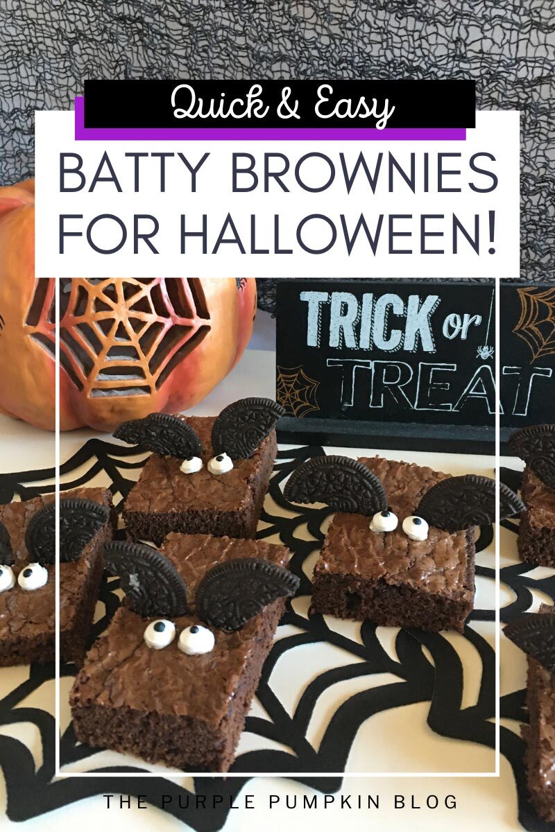 Quick & Easy Batty Brownies for Halloween!