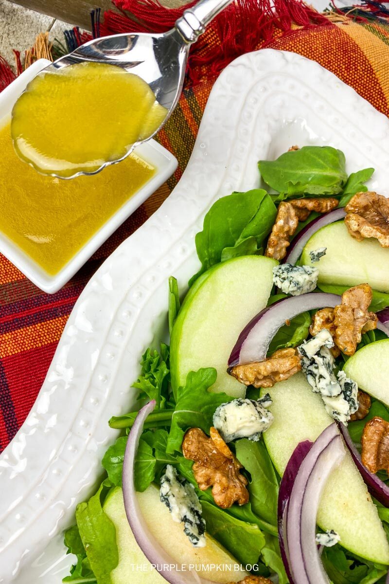 Recipe for Apple Walnut Salad with White Balsamic Vinaigrette