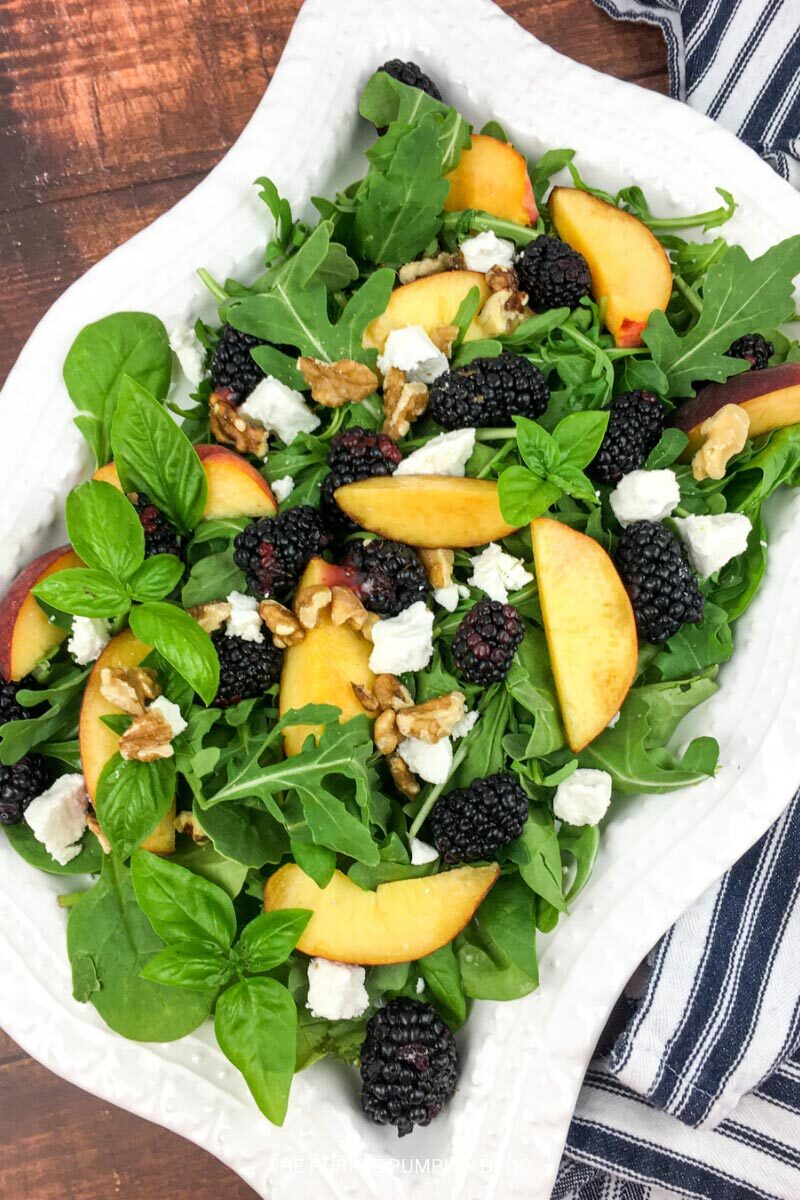 Recipe for Peach Blackberry Salad