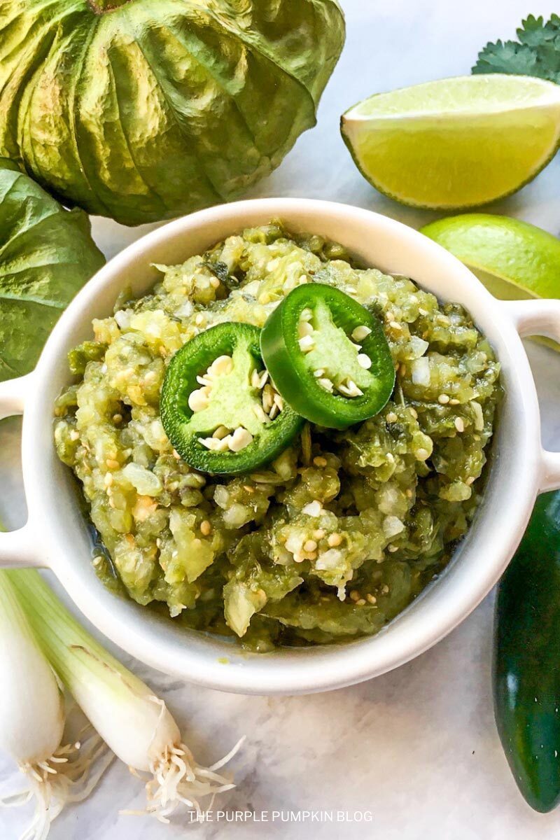 Recipe for Salsa Verde with Tomatillos