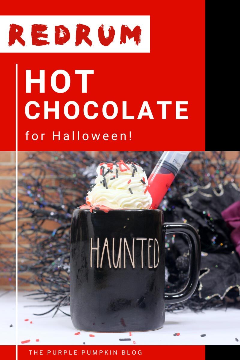 Redrum Hot Chocolate for Halloween