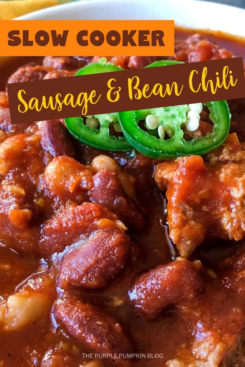 Slow Cooker Sausage & Bean Chili Recipe