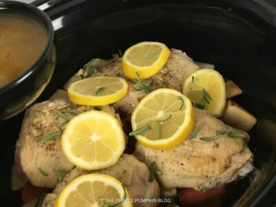 Adding Chicken Stock to Pot