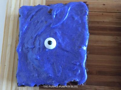 Candy Eyeball on Frosted Brownie