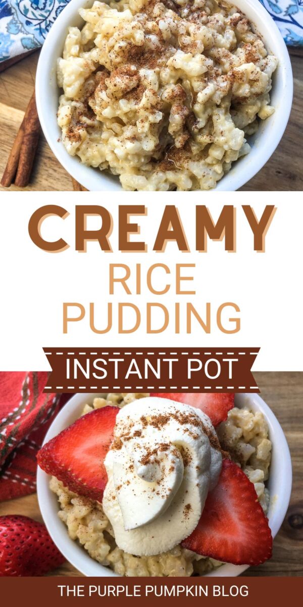 Creamy Rice Pudding (Instant Pot)