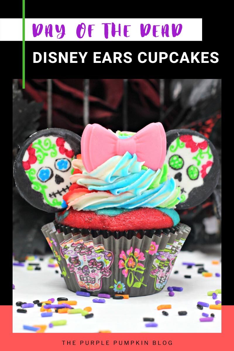 Day of the Dead Disney Ears Cupcakes
