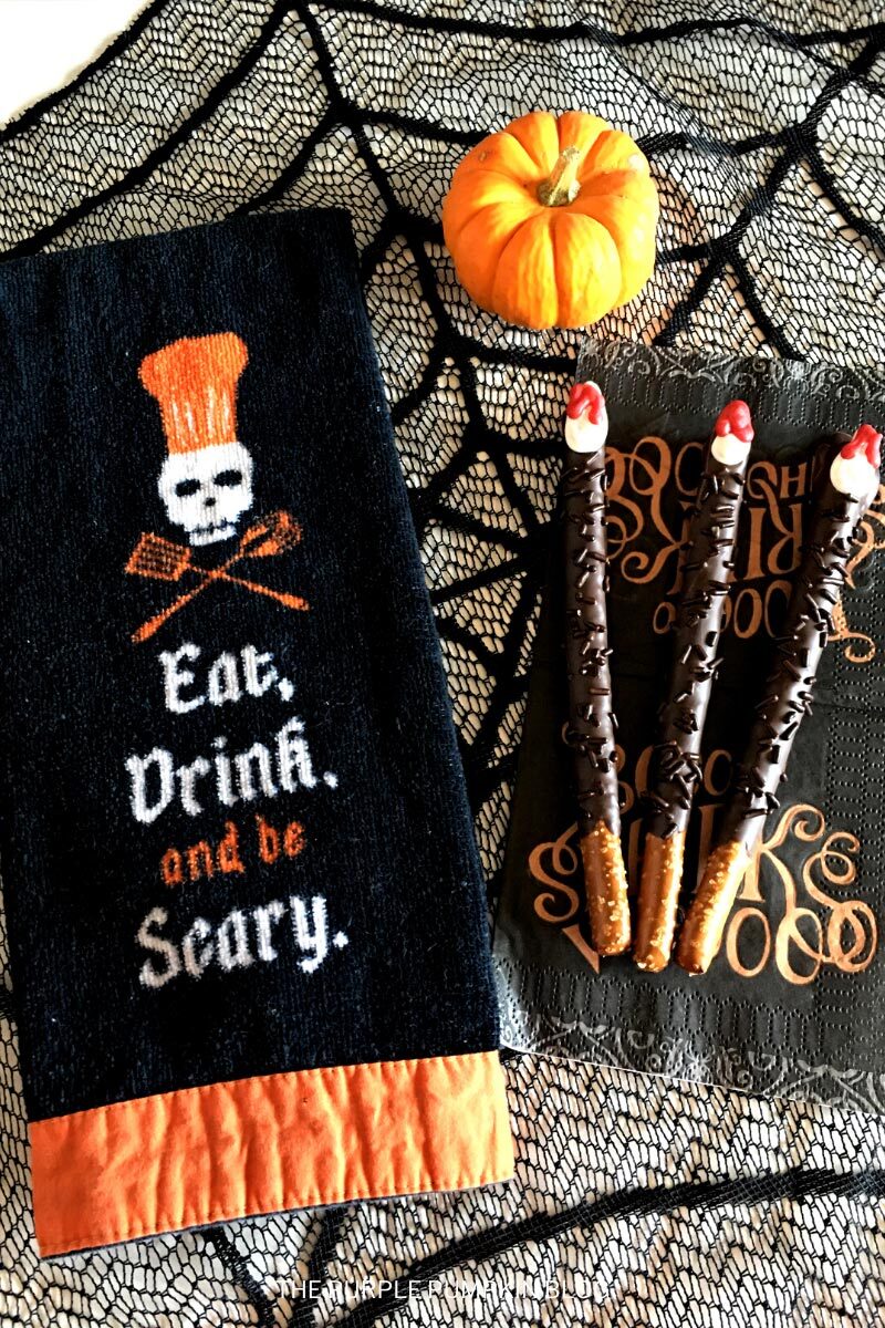 Eat Drink and Be Scary! Werewolf Pretzel Rods