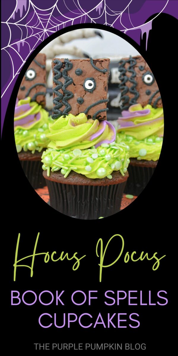 Hocus Pocus Book of Spells Cupcakes