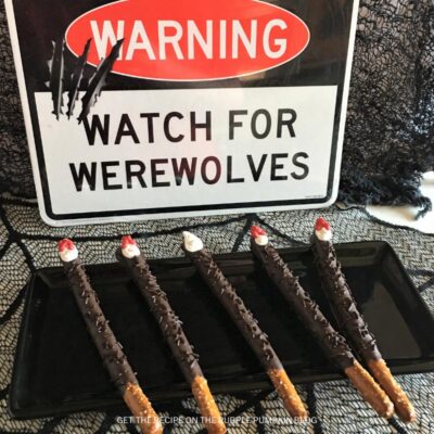 How to Make Werewolf Claw Pretzel Rods