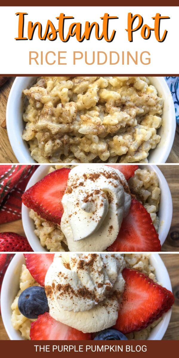 Instant Pot Rice Pudding