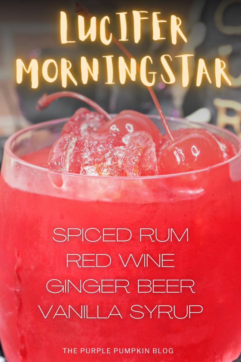 Lucifer Morningstar - Spiced Rum, Red Wine, Ginger Beer, Vanilla Syrup