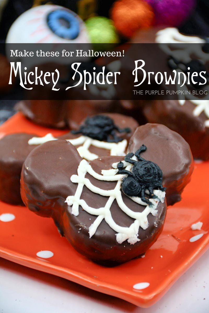 Make These for Halloween! Mickey Spider Brownies