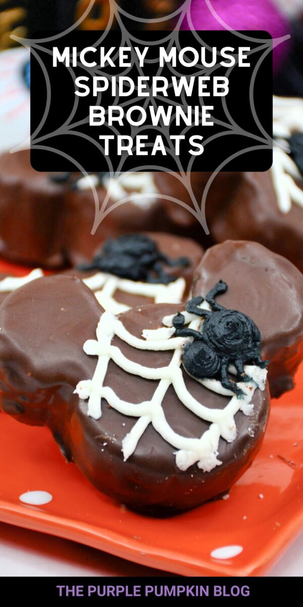 Mickey Mouse Spiderweb Brownie Treats