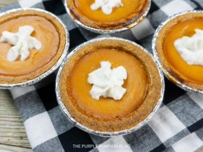 Mini Pumpkin Pies with Whipped Cream