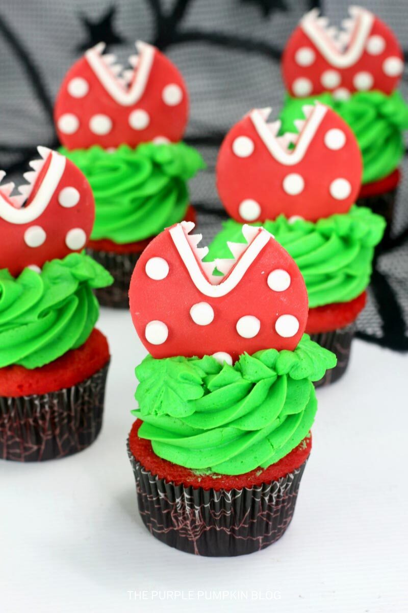 Piranha Plant Cupcakes (Super Mario)