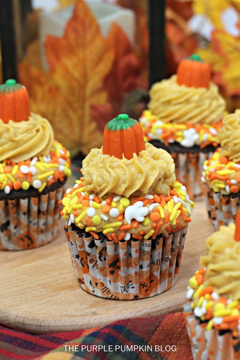 Pumpkin Mocha Cupcakes with Pumpkin Spice Frosting