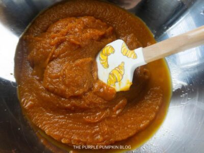 Pumpkin Pie Filling In Bowl