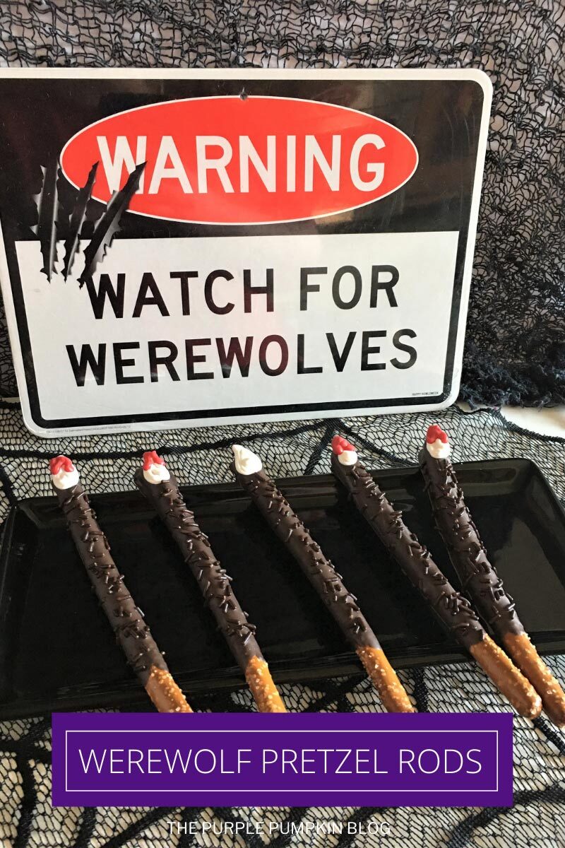 Recipe for Werewolf Pretzel Rods