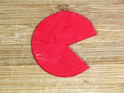 Red Fondant Mouth Cut