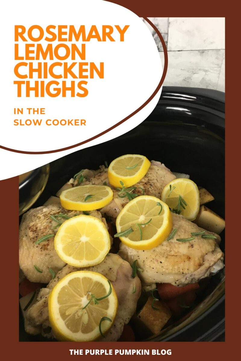 Rosemary Lemon Chicken Thighs in the Slow Cooker
