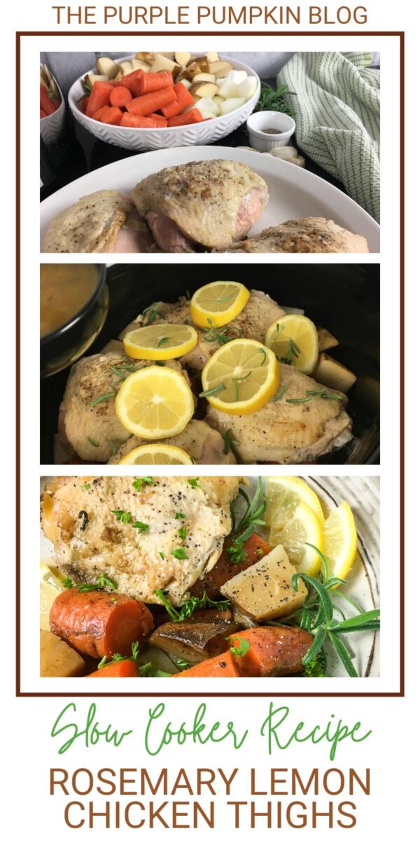 Slow Cooker Recipe Rosemary Lemon Chicken Thighs