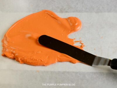 Spreading out the Melted Candy Melts