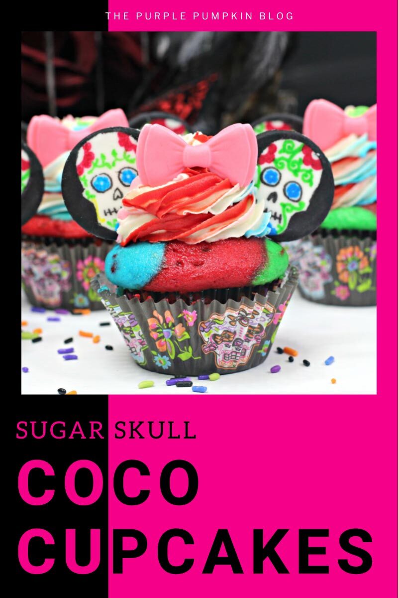 Sugar Skull Coco Cupcakes
