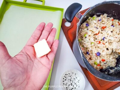 Using Butter to Grease Hand