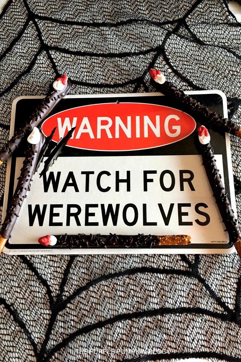 Watch for Werewolves! Werewolf Claws Pretzel Rods