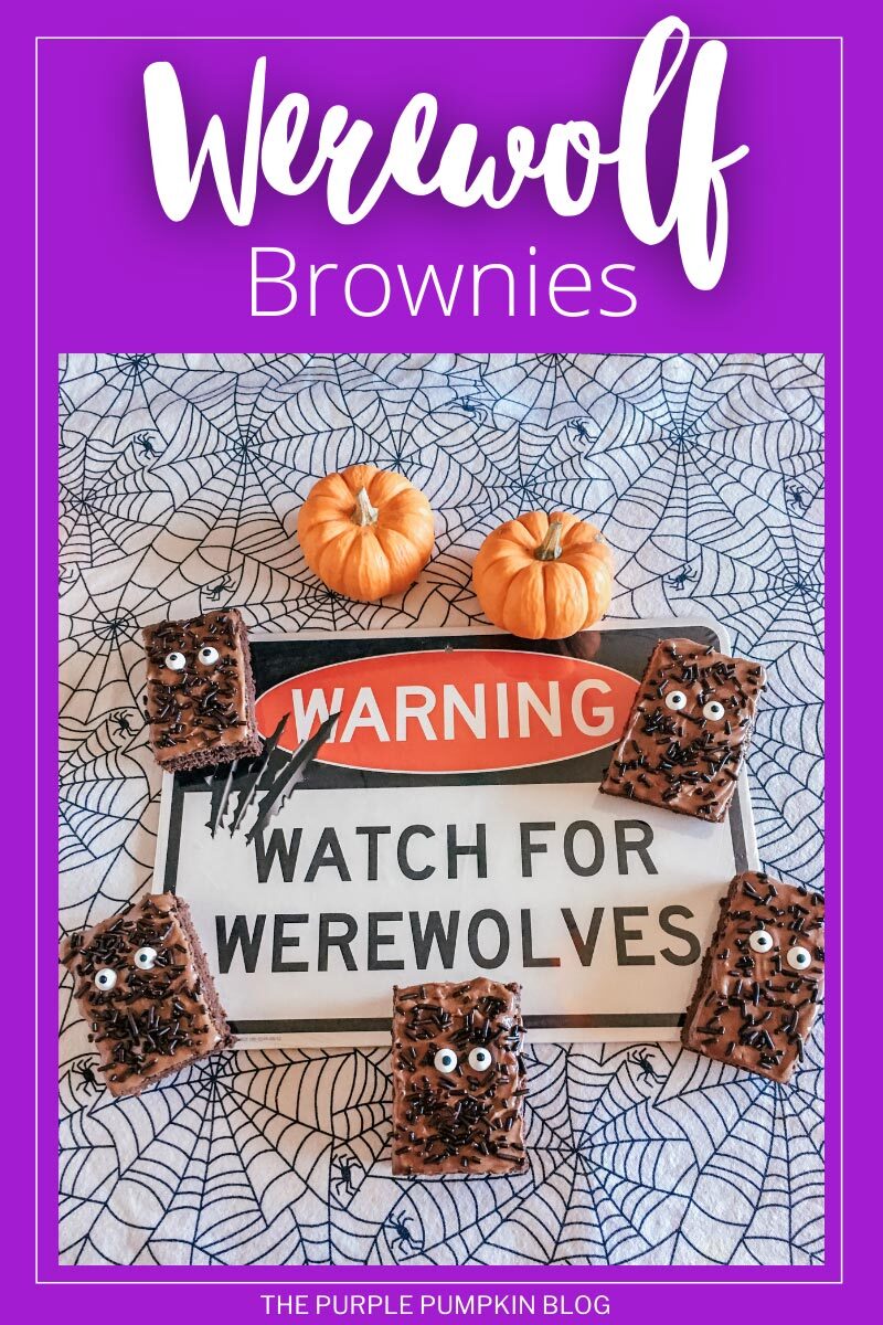 Werewolf Brownies for Halloween