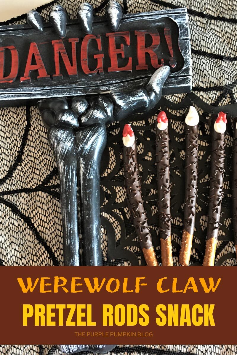 Werewolf Claw Pretzel Rods Snack