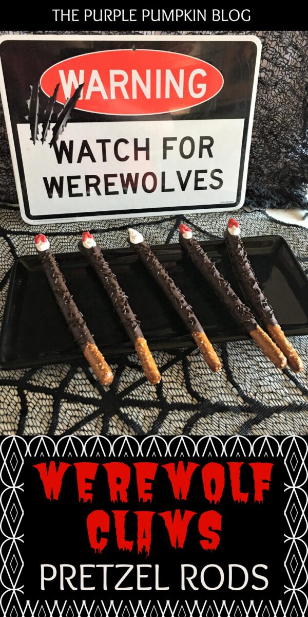 Werewolf Claws Pretzel Rods