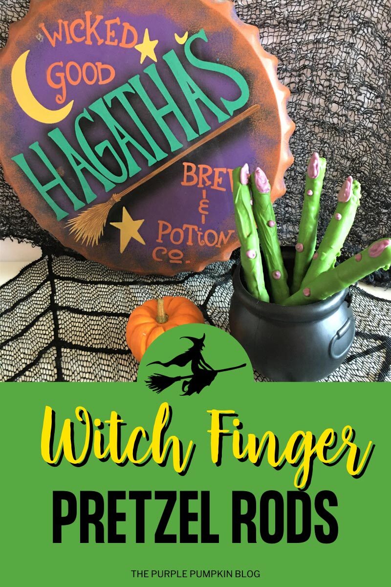 Witch Finger Pretzel Rod Recipe
