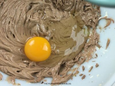 Adding Egg to Mixture