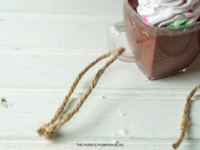 Adding Twine Loop to Cup