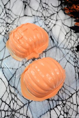 Candy Molded Jack o'Lantern Halves