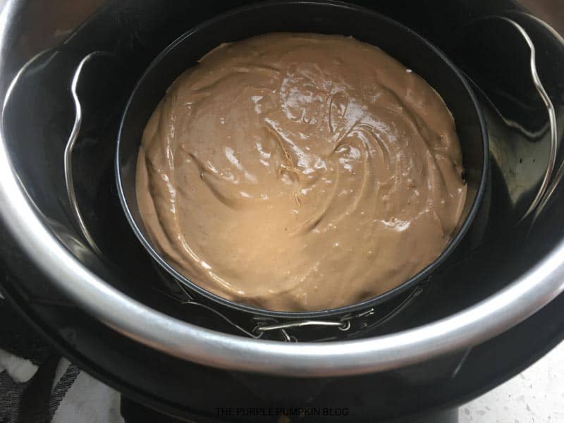 Cheesecake Pan inside Instant Pot