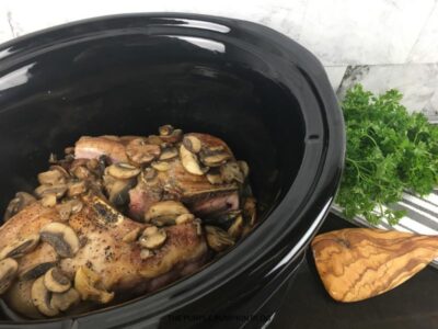 Chops & Mushrooms in Slow Cooker