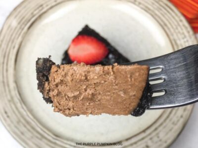Close Up of Cheesecake on Fork