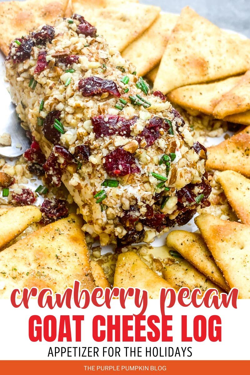 Cranberry Pecan Goat Cheese Log - Appetizer for the Holidays