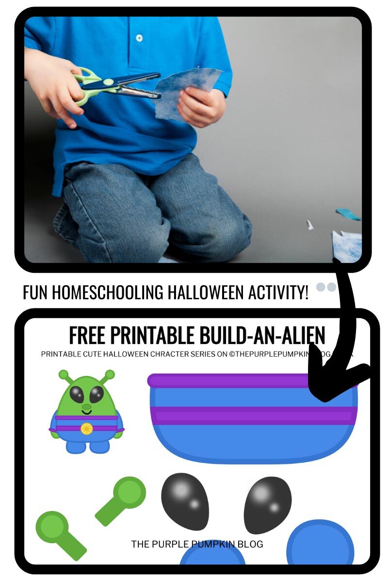 Free Home Schooling Halloween Activity - Free Printable Build An Alien