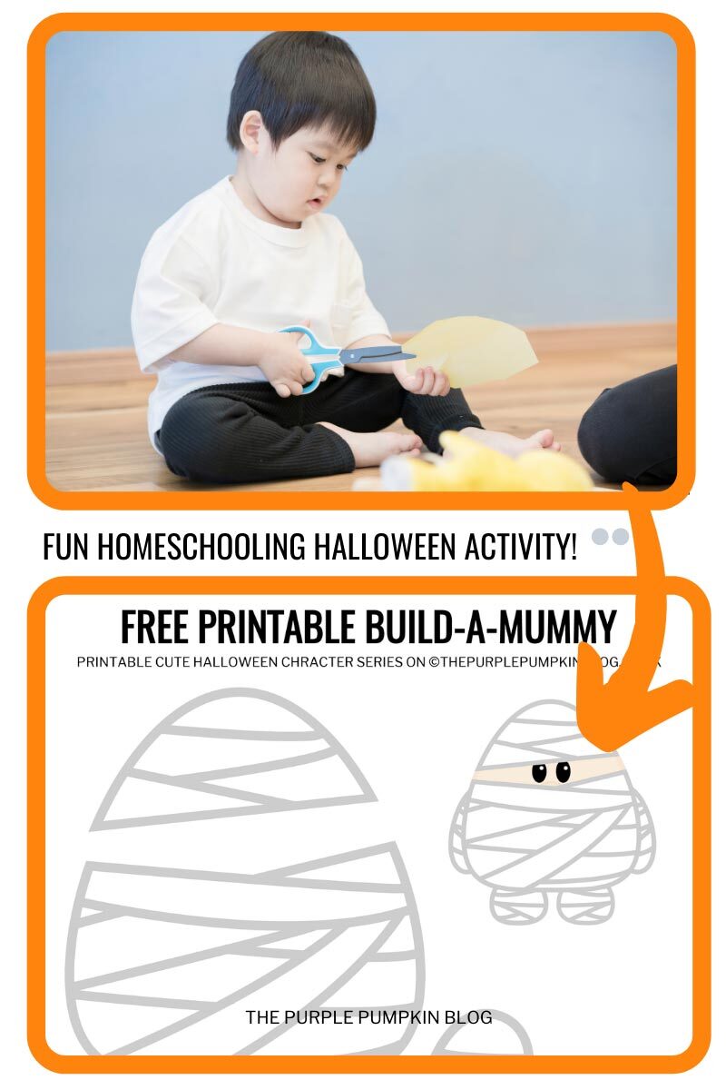 Free Homeschooling Halloween Activity - Free Printable Build-A-Mummy