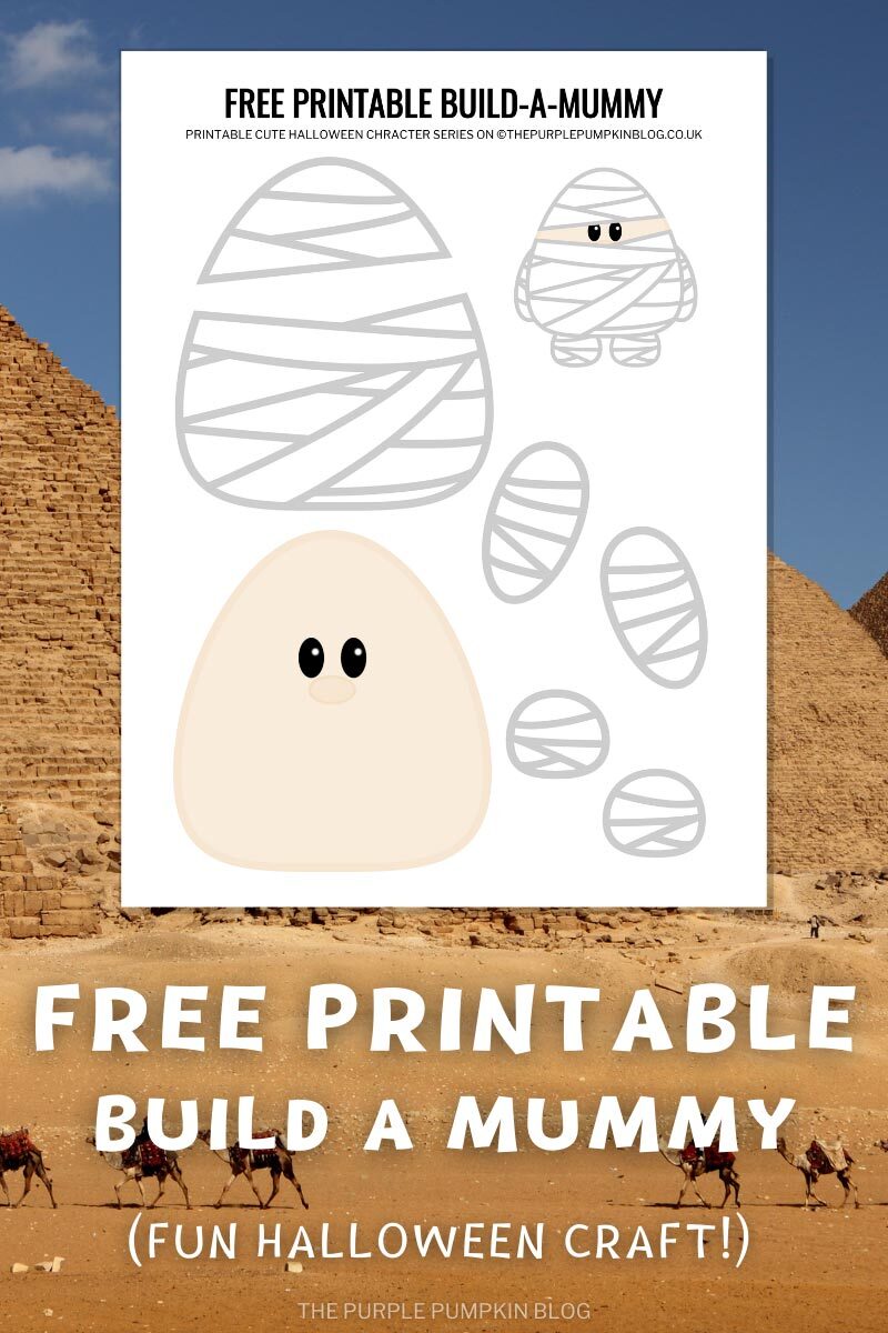Free Printable Build A Mummy (Fun Halloween Craft)